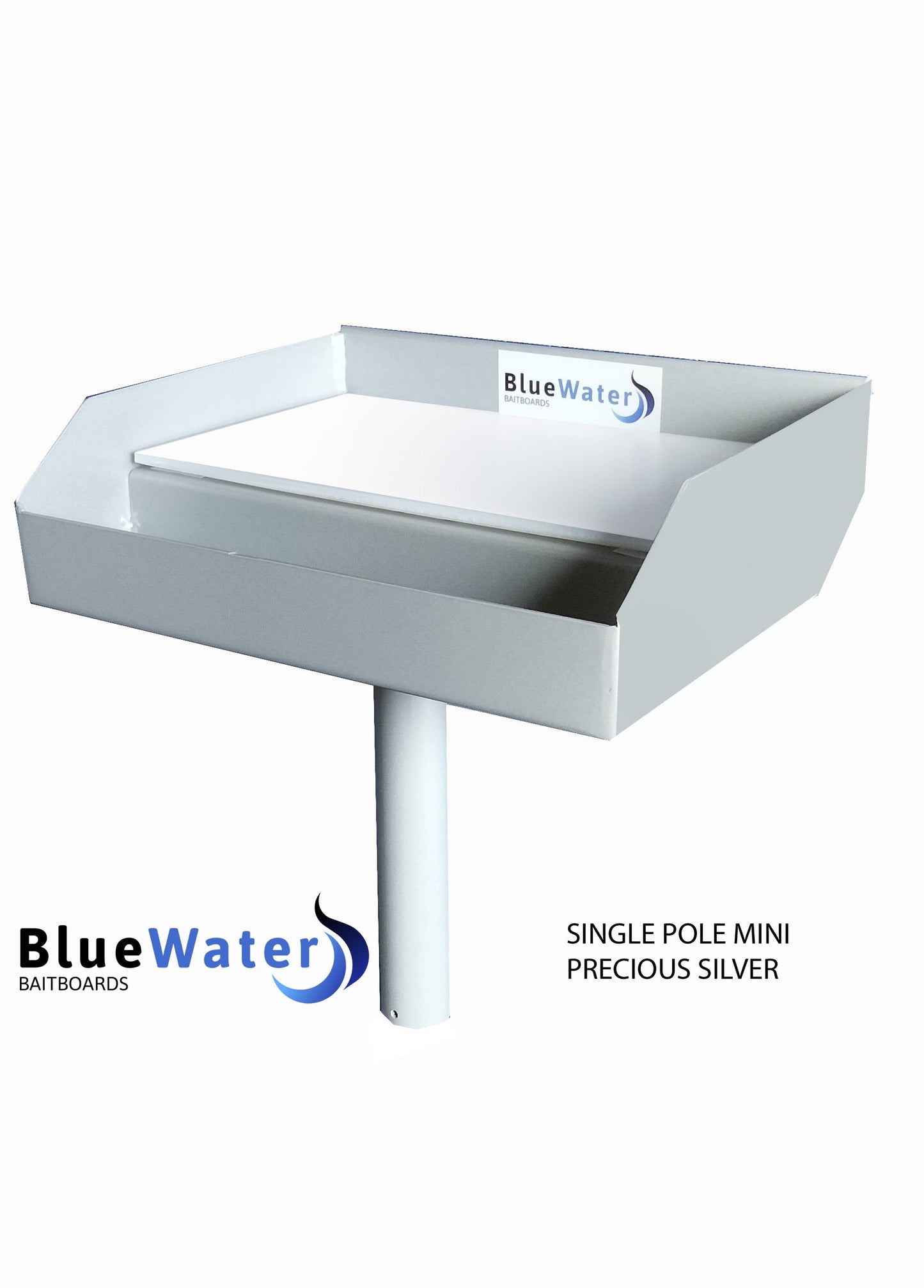 BLUEWATER TINNIE MINI WITH DROP IN ROD HOLDER - SILVER GREY