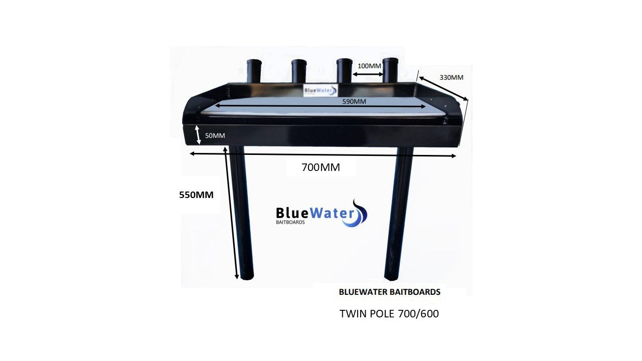 BLUEWATER TWIN POLE WHITE (TP700/600W) Free Delivery