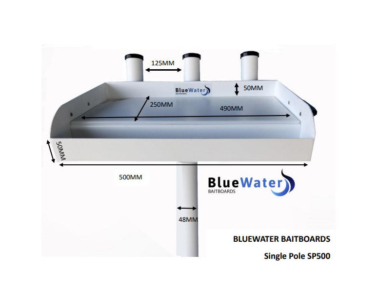 BLUEWATER SP500B - BLACK (Single Pole Baitboard)